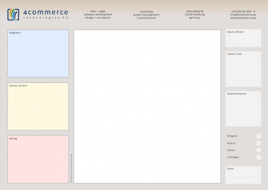 Papier-Schreibblock (by 4commerce)